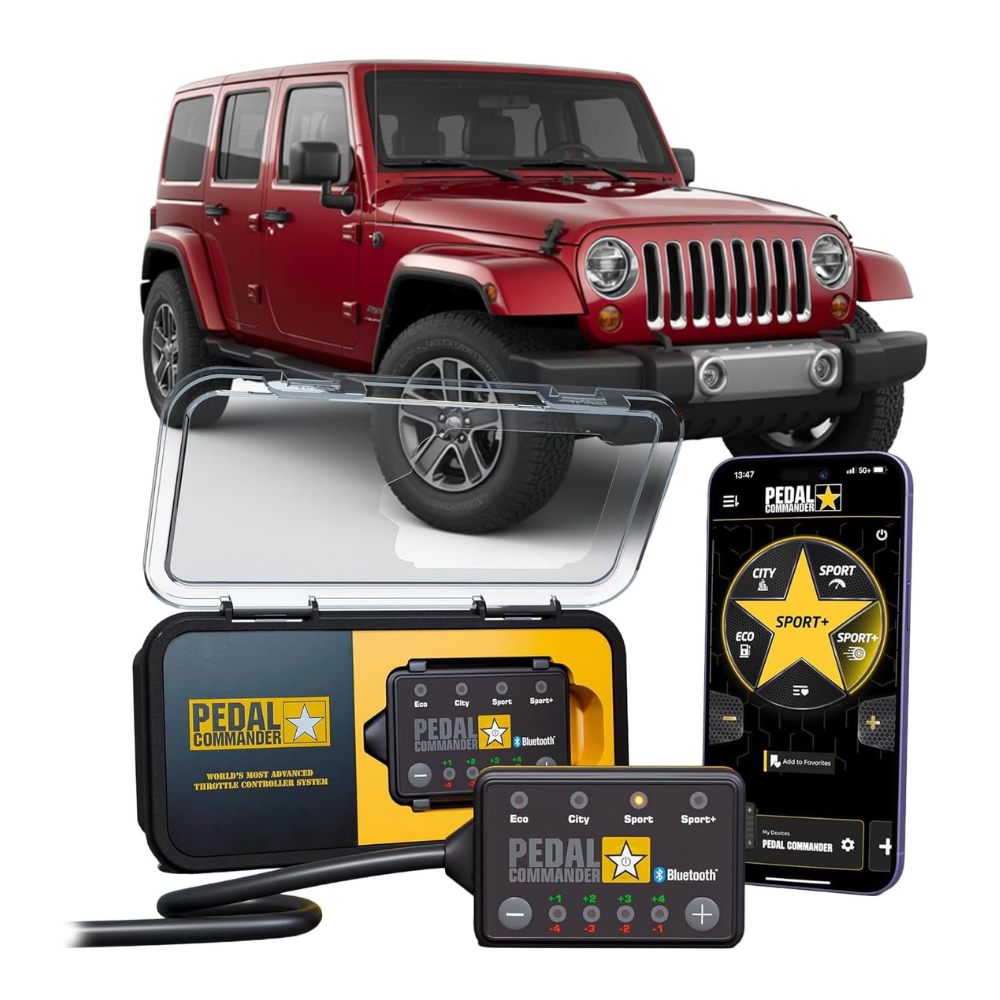 Untitled design - 2026-05-19T010134.017 PEDAL COMMANDER for Jeep Wrangler JK 2007-2018 Throttle Response Controller - Image 1