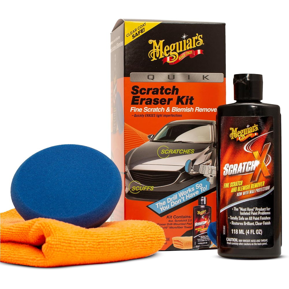meguiars_scratch_eraser_1000x1000 Meguiar's Quik Eraser Kit, Car Scratch Remover, 4 Piece Kit - Image 1